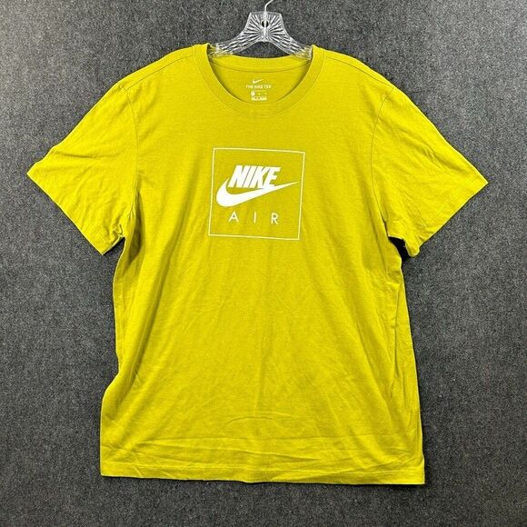 Nike Other - Nike Air Shirt Men's Extra Large Gold White Logo Basic Tee Casual